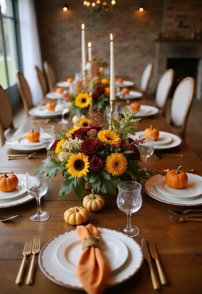 15 Ideas de Bodas de Otoño que Te Harán Soñar (¡No Te Pierdas la #7!) - 2. Colores Otoñales en la Decoración