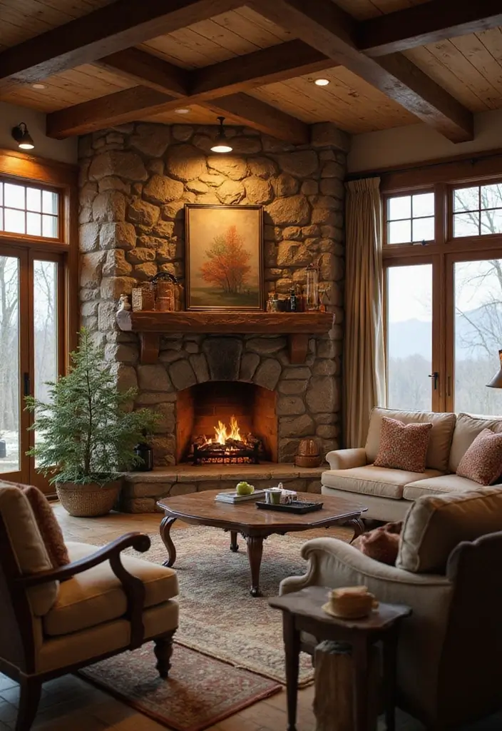 20 Living Room Ideas That'll Make You Never Want to Leave Home Again (#7 Is a Game Changer!) - 13. Cozy Fireplace Nook