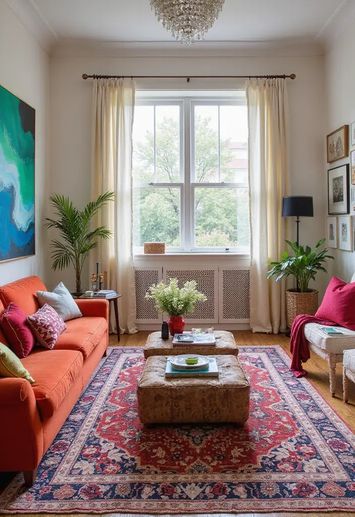 20 Living Room Ideas That'll Make You Never Want to Leave Home Again (#7 Is a Game Changer!) - 19. Bold Textiles