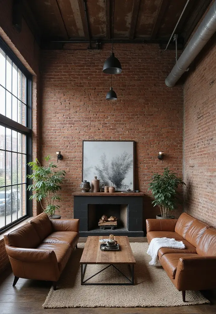 20 Living Room Ideas That'll Make You Never Want to Leave Home Again (#7 Is a Game Changer!) - 5. Industrial Chic