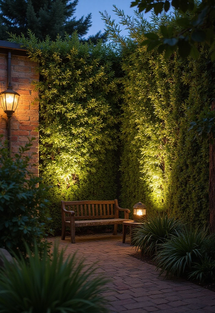 20 Magical Backyard Lighting Ideas That'll Transform Your Evenings (You Won't Believe #7!) - 14. Wall Wash Lighting