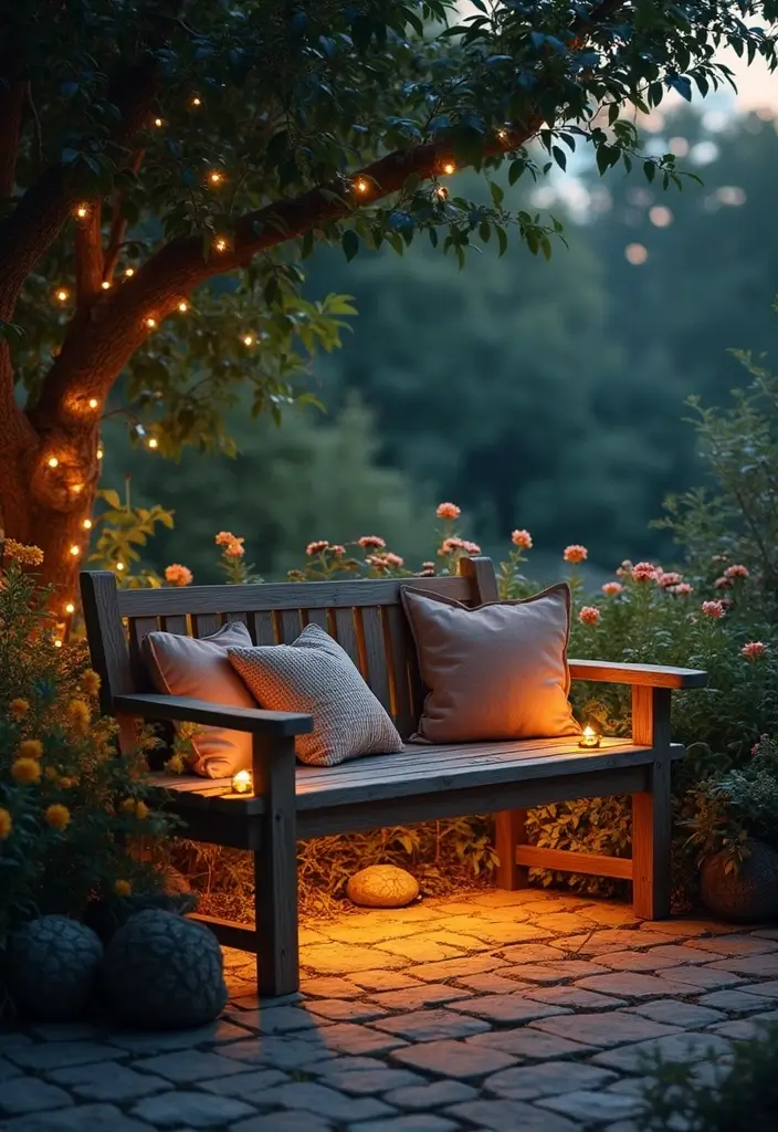 20 Magical Backyard Lighting Ideas That'll Transform Your Evenings (You Won't Believe #7!) - 7. Moonlight Glider
