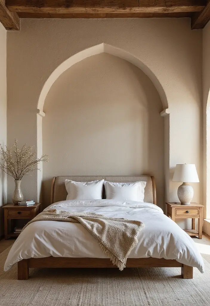 20 Mediterranean Bedroom Makeovers That Will Make You Feel Like You're on Vacation! - 10. Textured Walls