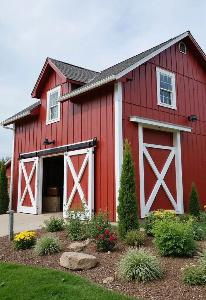 21 Jaw-Dropping Barndominium Exterior Designs That'll Leave Your Neighbors Jealous! - 9. Farm Fresh Appeal