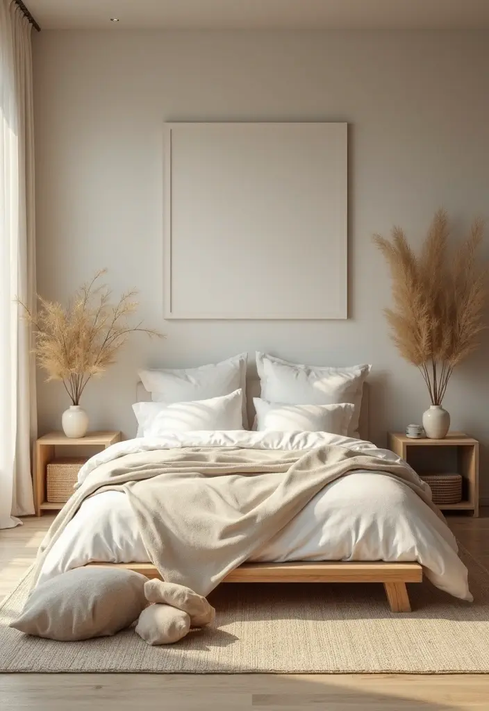 21 Transformaciones de Dormitorio que Te Dejarán Sin Palabras (No Vas a Creer la #7!) - 13. Dormitorio Zen y Relajante