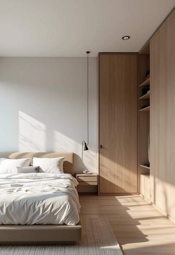 21 Transformaciones de Dormitorio que Te Dejarán Sin Palabras (No Vas a Creer la #7!) - 2. Minimalismo Chic