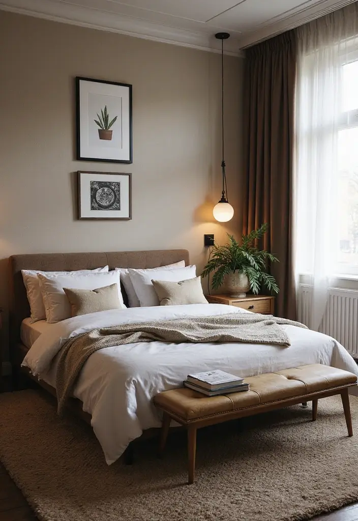 21 Transformaciones de Dormitorio que Te Dejarán Sin Palabras (No Vas a Creer la #7!) - 20. El Toque del Vintage Moderno