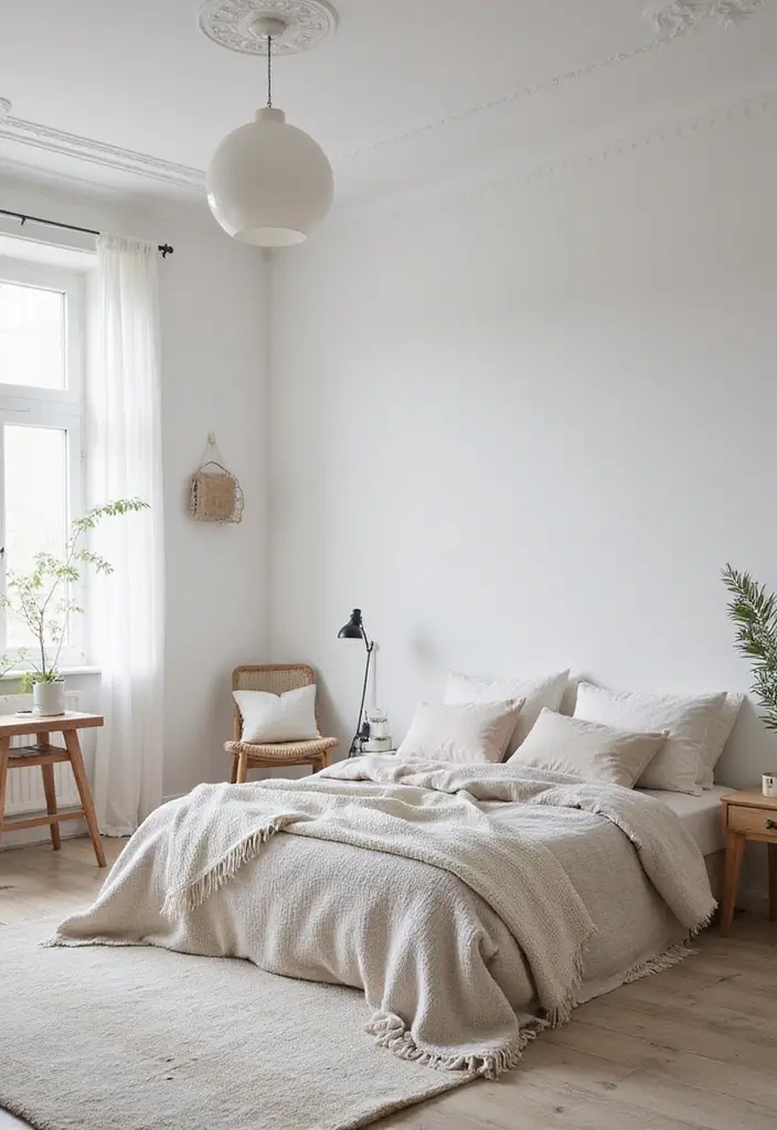 21 Transformaciones de Dormitorio que Te Dejarán Sin Palabras (No Vas a Creer la #7!) - 7. El Espacio de Sueños Escandinavo