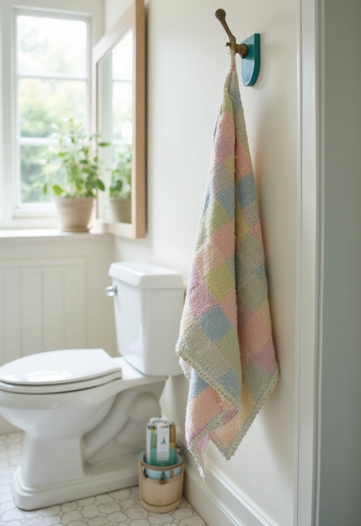 25 Stunning Bathroom Makeovers Under $300 (Get Inspired by #12!) - 14. Fun and Functional Hooks