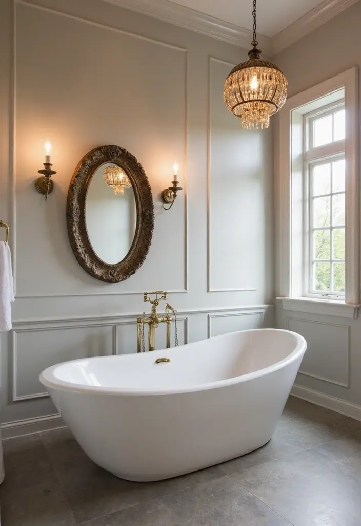 25 Stunning Bathroom Makeovers Under $300 (Get Inspired by #12!) - 5. Chic Lighting Fixtures