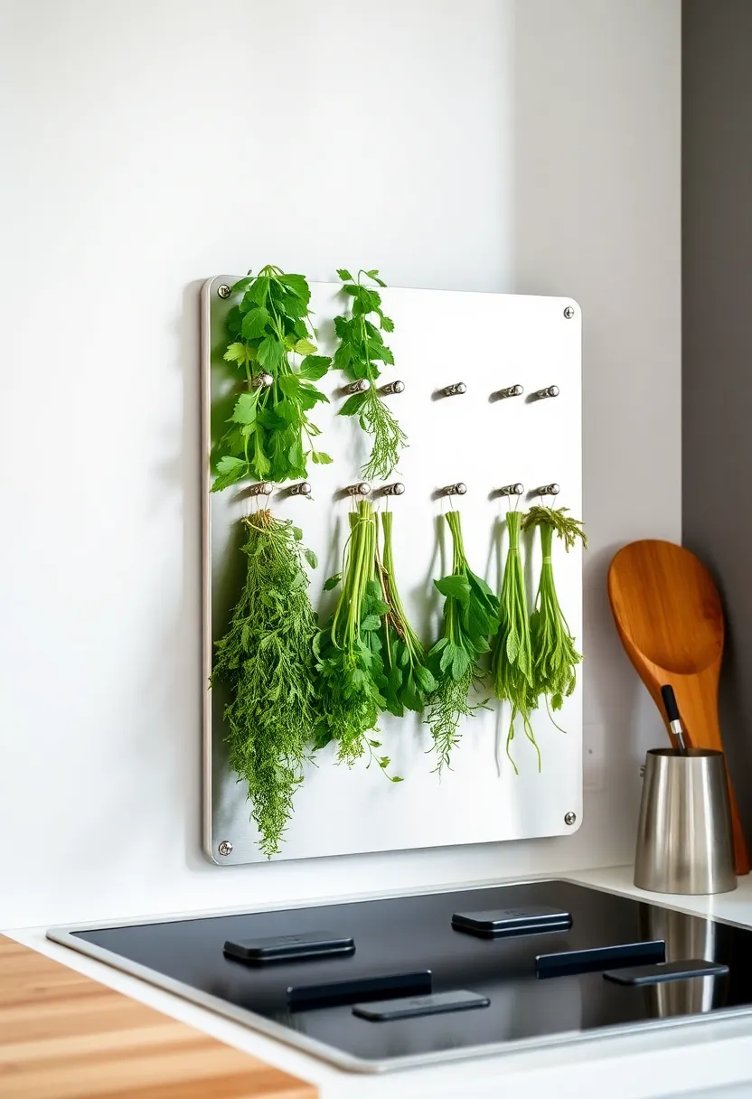 5 Mind-Blowing Herb Drying Rack Ideas That Will Transform Your Kitchen! - 5. Magnetic Herb Drying Strips