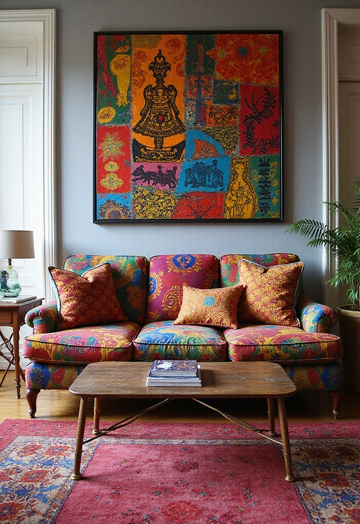 5 Stylish Living Room Ideas That Will Make You Want to Redecorate NOW! - 3. Bold Patterns: Make a Statement