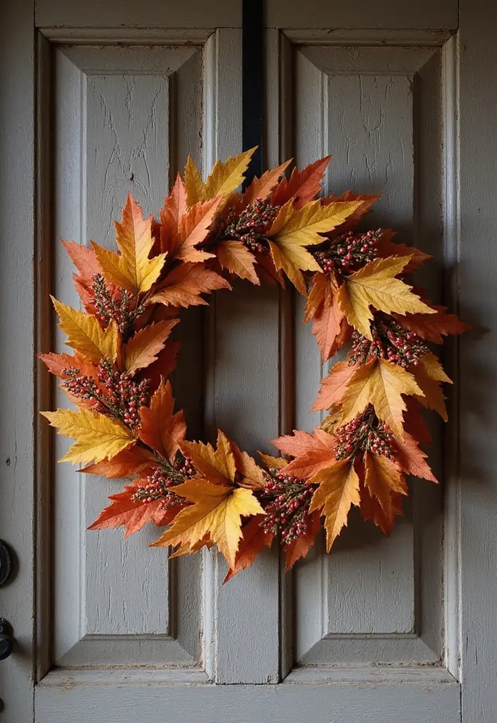 12 Fall Colors Home Decor Ideas That Will Transform Your Space Overnight - 12. Seasonal Wreaths