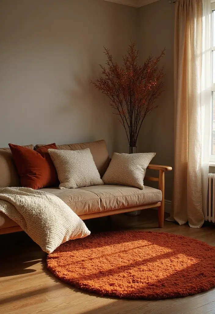 12 Fall Colors Home Decor Ideas That Will Transform Your Space Overnight - 6. Soft Textiles