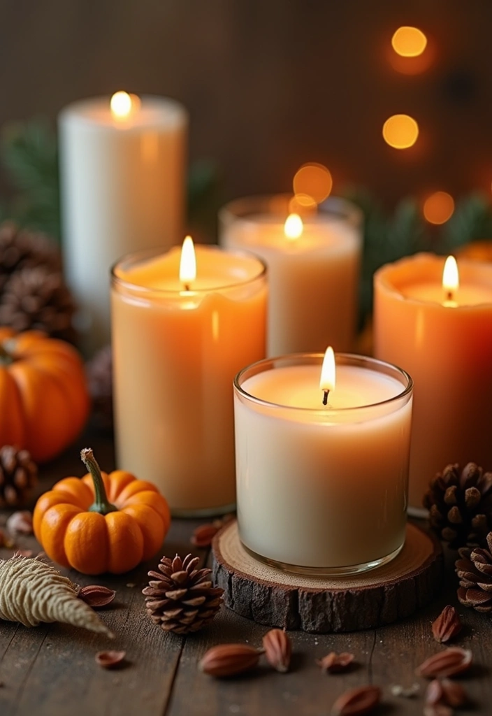 12 Fall Colors Home Decor Ideas That Will Transform Your Space Overnight - 8. Seasonal Scented Candles
