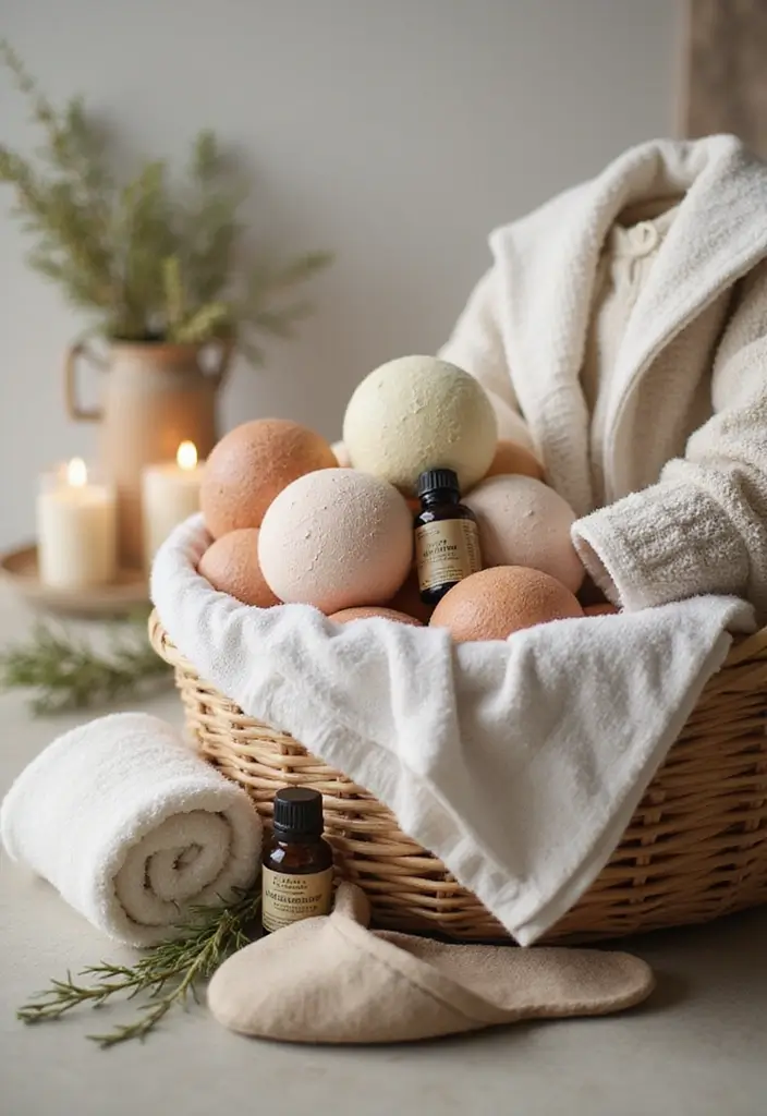 12 Indulgent Luxury Housewarming Basket Ideas That Make New Homes Feel Like Five-Star Hotels (Opulence in Every Gift!) - 2. Spa Retreat at Home