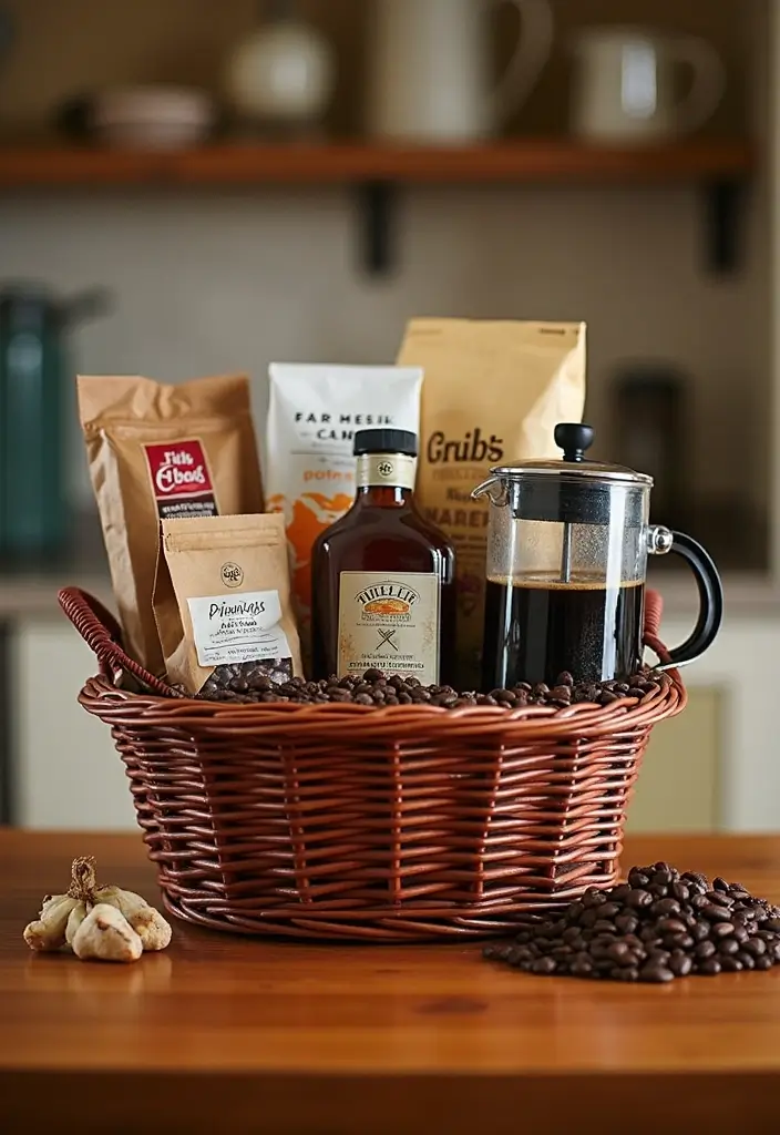 12 Indulgent Luxury Housewarming Basket Ideas That Make New Homes Feel Like Five-Star Hotels (Opulence in Every Gift!) - 5. Coffee Lover’s Paradise