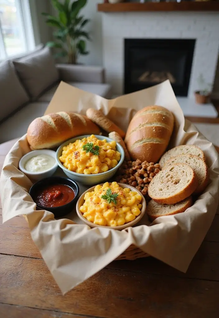 12 Indulgent Luxury Housewarming Basket Ideas That Make New Homes Feel Like Five-Star Hotels (Opulence in Every Gift!) - 8. Comfort Food Sampler