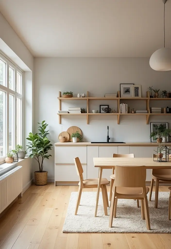14 Incredible Open Floor Plan Living Room & Kitchen Layouts That Maximize Space (You Won't Believe #5!) - 3. Bright and Airy Scandinavian Vibes