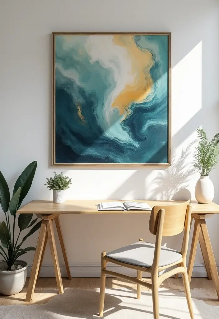 20 Mind-Blowing Abstract Wall Art Pieces That Will Transform Your Space (You Won't Believe #5!) - 16. Movement and Flow