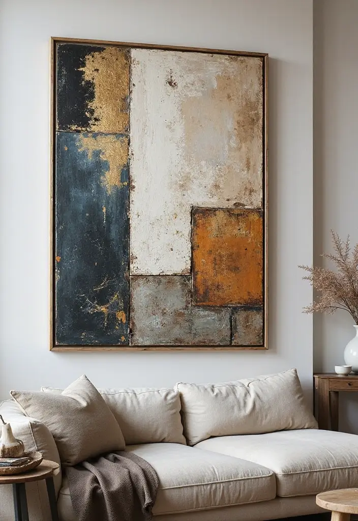 20 Mind-Blowing Abstract Wall Art Pieces That Will Transform Your Space (You Won't Believe #5!) - 4. Mixed Media Marvels