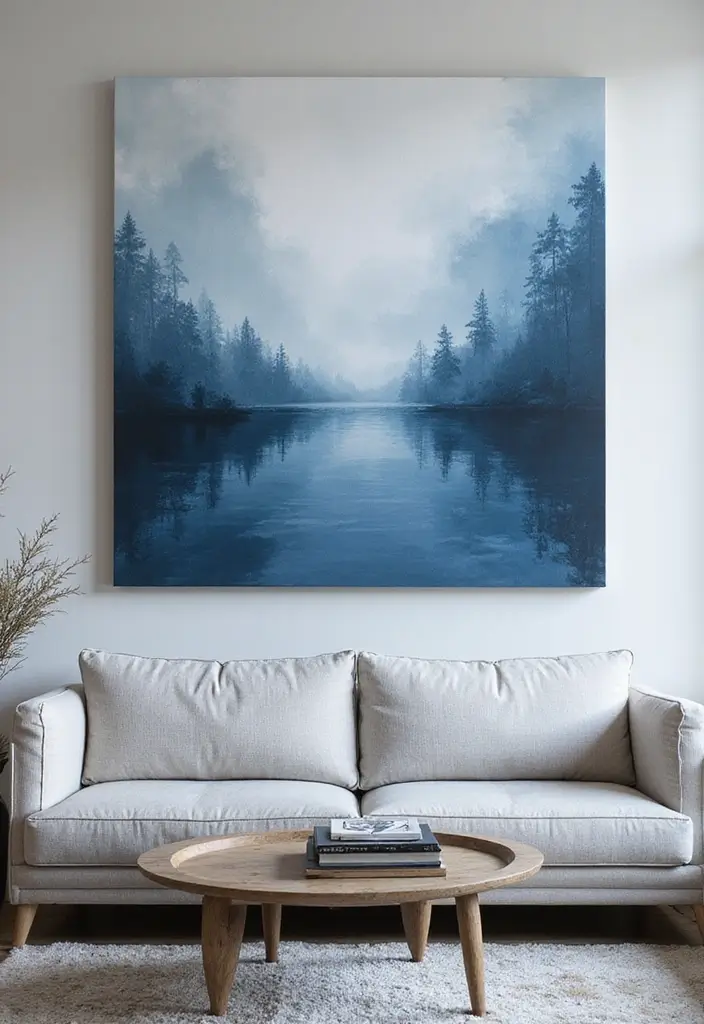 20 Mind-Blowing Abstract Wall Art Pieces That Will Transform Your Space (You Won't Believe #5!) - 6. Monochromatic Magic