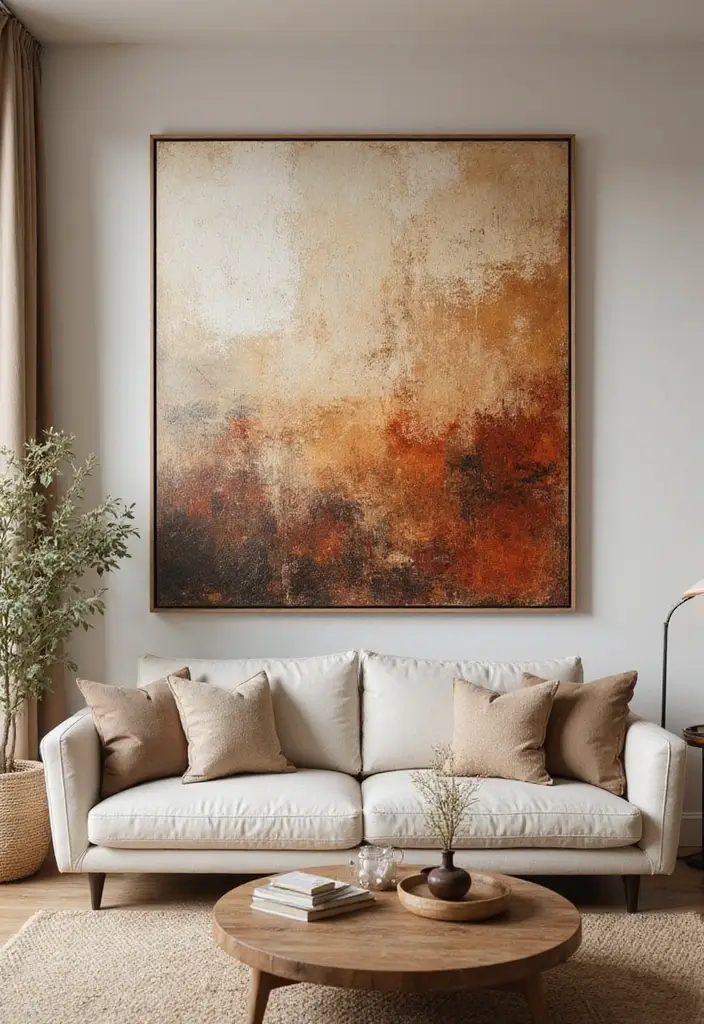 20 Mind-Blowing Abstract Wall Art Pieces That Will Transform Your Space (You Won't Believe #5!) - 7. Earth Tones and Textures