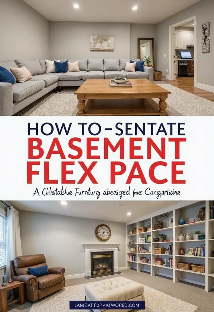 13 Incredible Basement Inspo Ideas That'll Transform Your Space into a Cozy Retreat! - 13. Multi-Purpose Flex Space