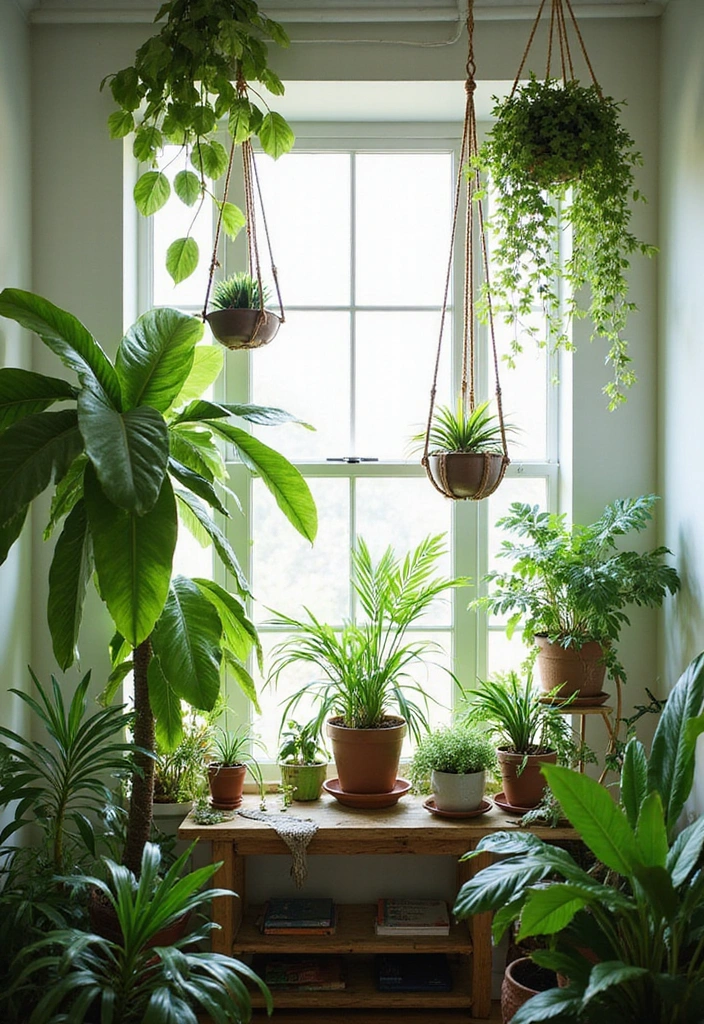 15 Bohemian Interior Design Ideas That Will Transform Your Space into a Cozy Oasis! - 2. Add Indoor Plants for a Lush Feel
