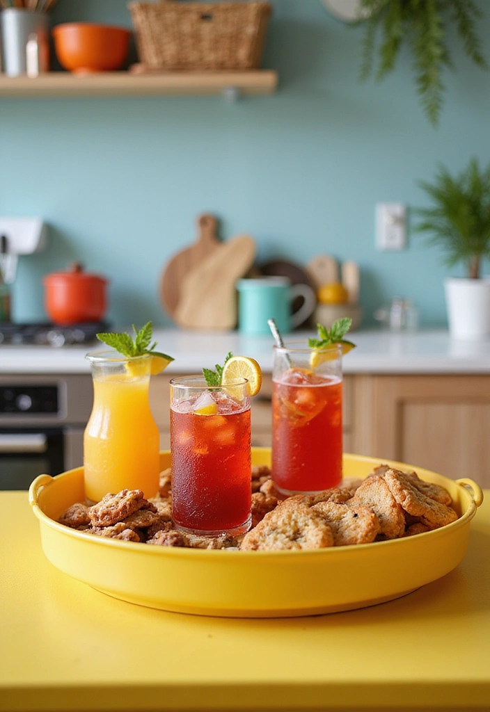 15 Colorful Kitchen Accents That Will Instantly Brighten Your Space! - 14. Brightly Colored Serving Trays