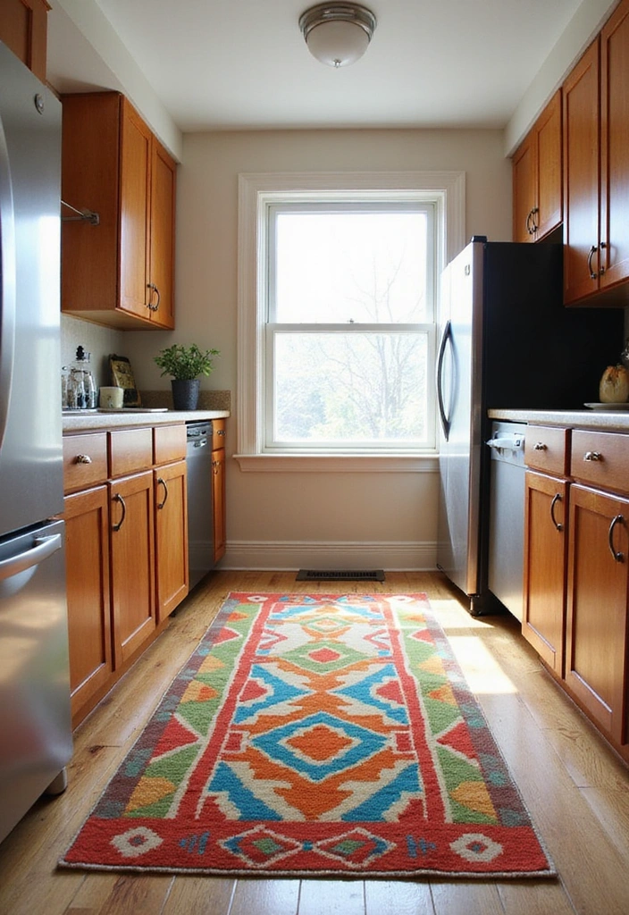 15 Colorful Kitchen Accents That Will Instantly Brighten Your Space! - 5. Vibrant Area Rugs