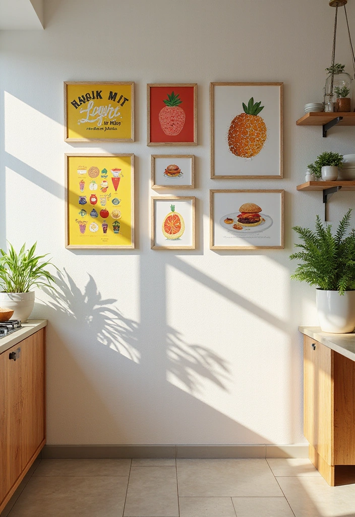 15 Colorful Kitchen Accents That Will Instantly Brighten Your Space! - 8. Playful Wall Art