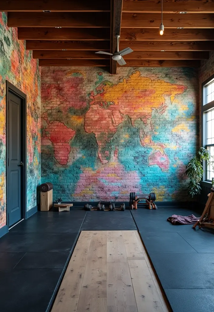15 Home Gym Ideas That Will Inspire You to Get Fit at Home (You Won't Believe #7!) - 10. Artistic Expression