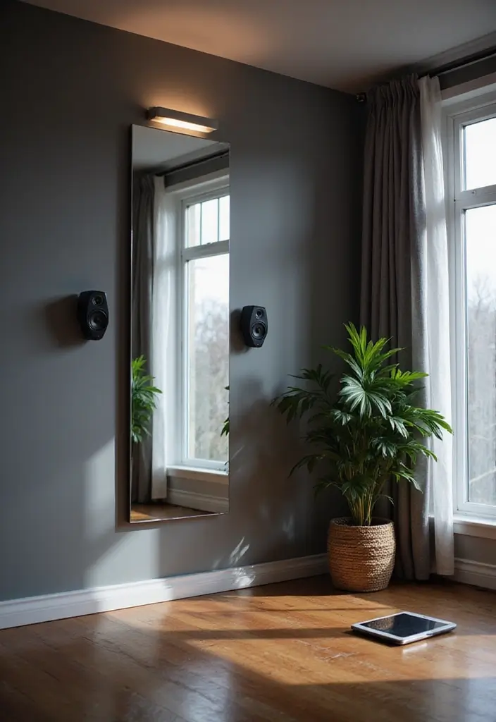 15 Home Gym Ideas That Will Inspire You to Get Fit at Home (You Won't Believe #7!) - 8. Tech-Savvy Zone