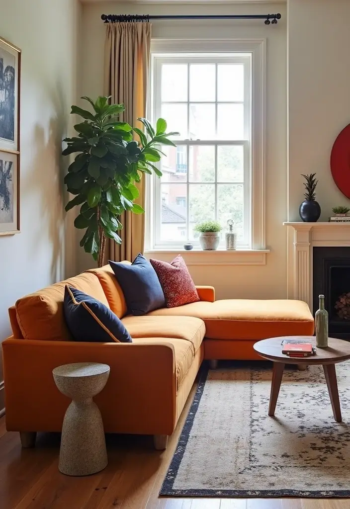 15 Stunning 1 Bed 1 Bath Floor Plan Ideas to Boost Light, Flow, and Style - 10. Statement Furniture Pieces