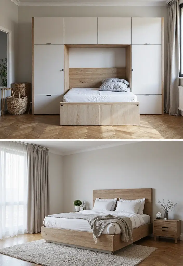 15 Stunning 1 Bed 1 Bath Floor Plan Ideas to Boost Light, Flow, and Style - 8. Thoughtful Storage Solutions