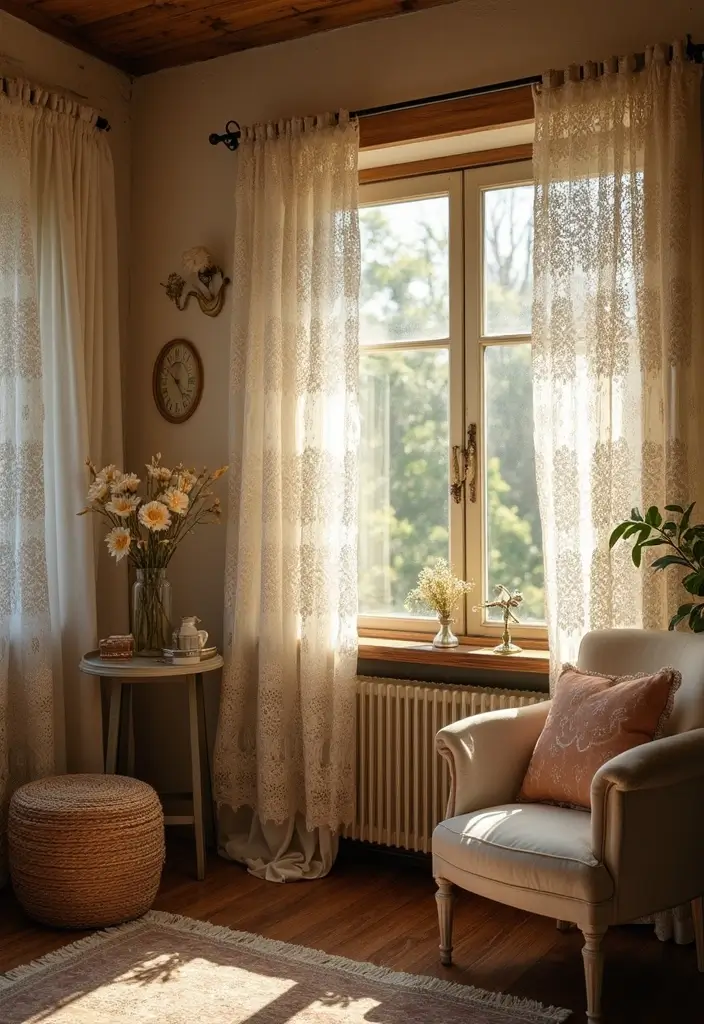 25 Boho Vintage Wall Hangings That Will Make Your Space Feel Like a Cozy Sanctuary! - 13. Vintage Lace Wall Hangings