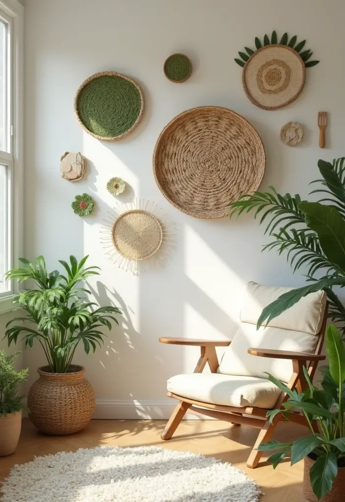 25 Boho Vintage Wall Hangings That Will Make Your Space Feel Like a Cozy Sanctuary! - 3. Nature-Inspired Woven Wall Hangings