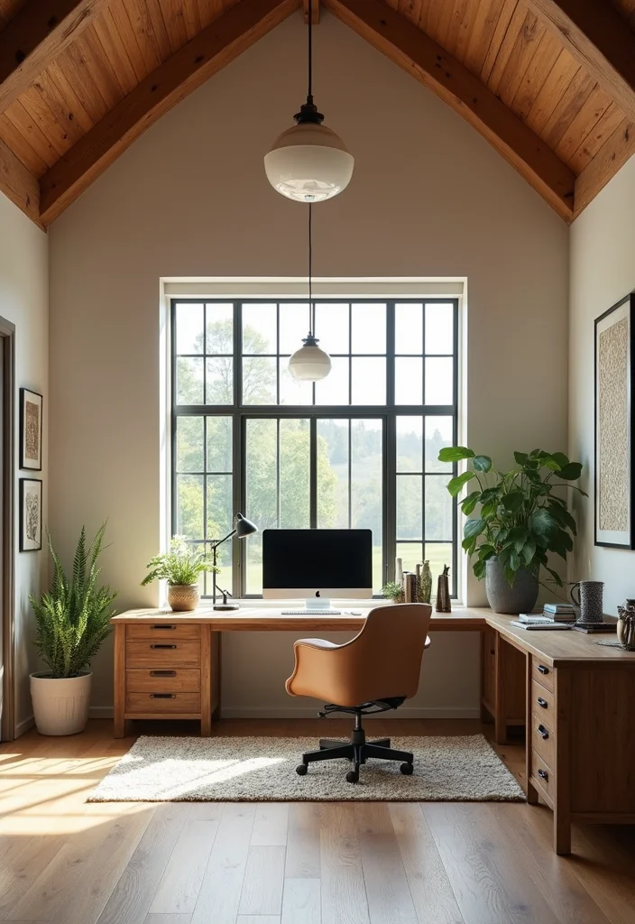 25 Stunning Barndominium Designs That Will Make You Want to Build One ASAP! - 20. Home Office Retreat