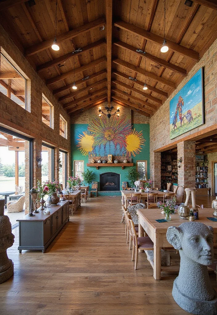 25 Stunning Barndominium Designs That Will Make You Want to Build One ASAP! - 24. Artistic Touches