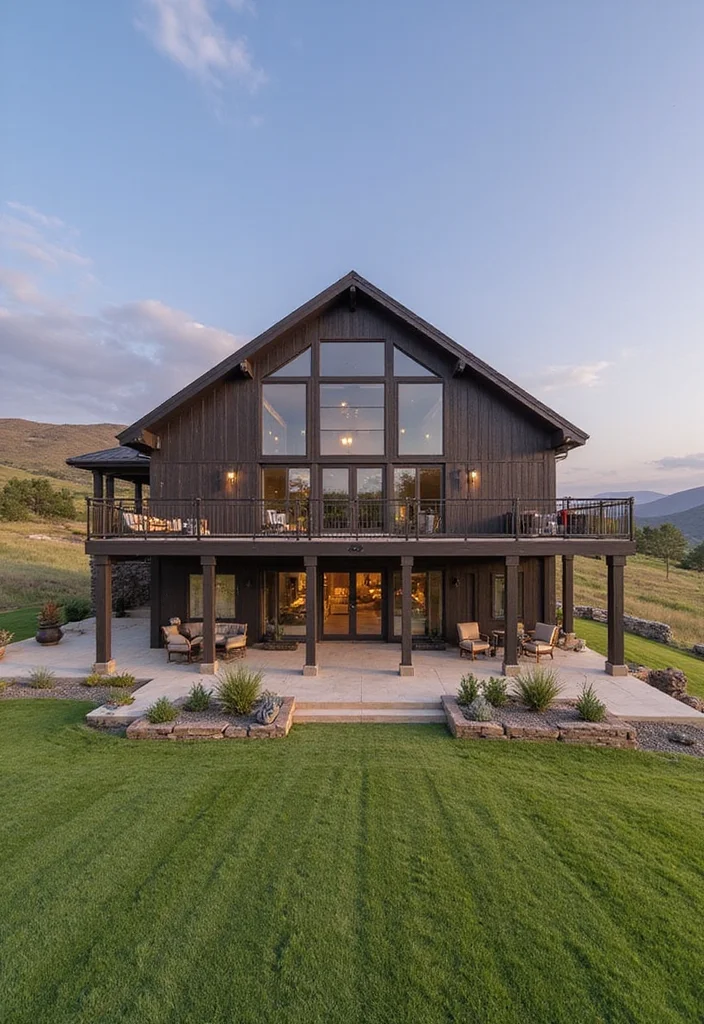 25 Stunning Barndominium Designs That Will Make You Want to Build One ASAP! - 7. Luxurious Modern Living