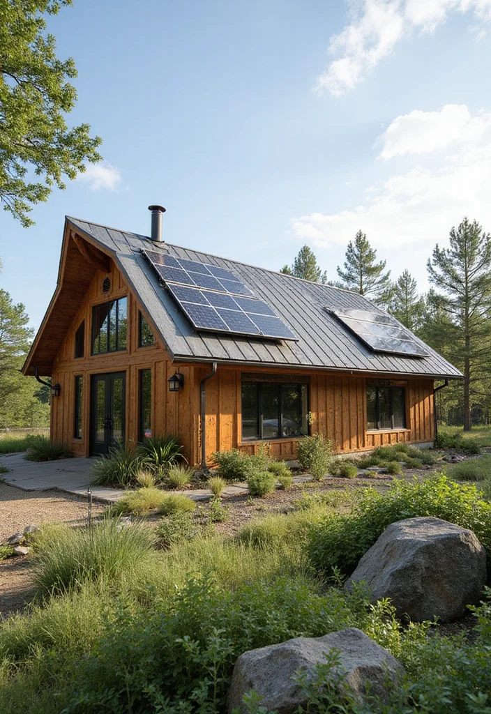 25 Stunning Barndominium Designs That Will Make You Want to Build One ASAP! - 9. Eco-Friendly Barndominium