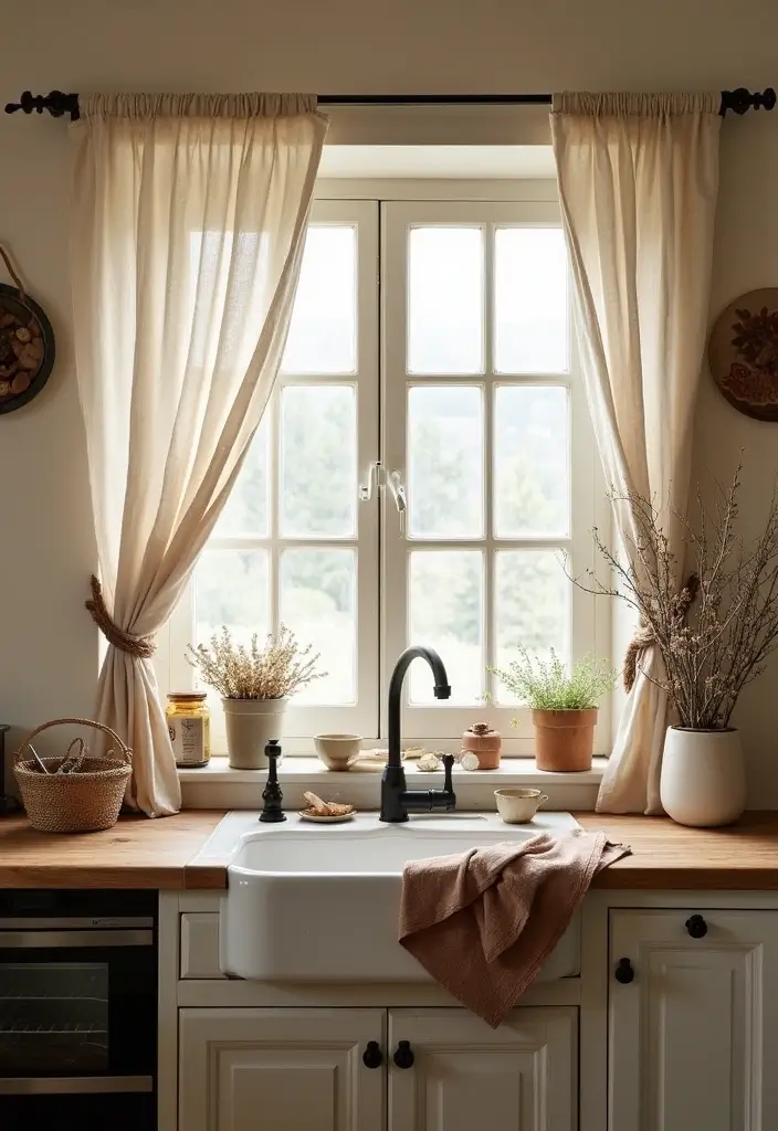 25 Stunning Rustic Kitchen Decor Ideas That'll Make You Want to Cook All Day! - 11. Natural Textiles