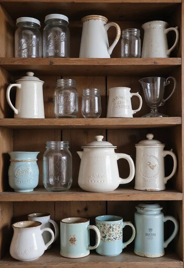 25 Stunning Rustic Kitchen Decor Ideas That'll Make You Want to Cook All Day! - 21. Rustic Drinkware