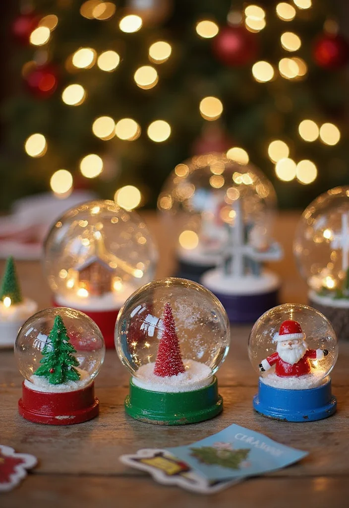 10 DIY Christmas Decorations That Make Perfect Gifts (Even Your Cat Can Help with #3!) - 5. DIY Snow Globes