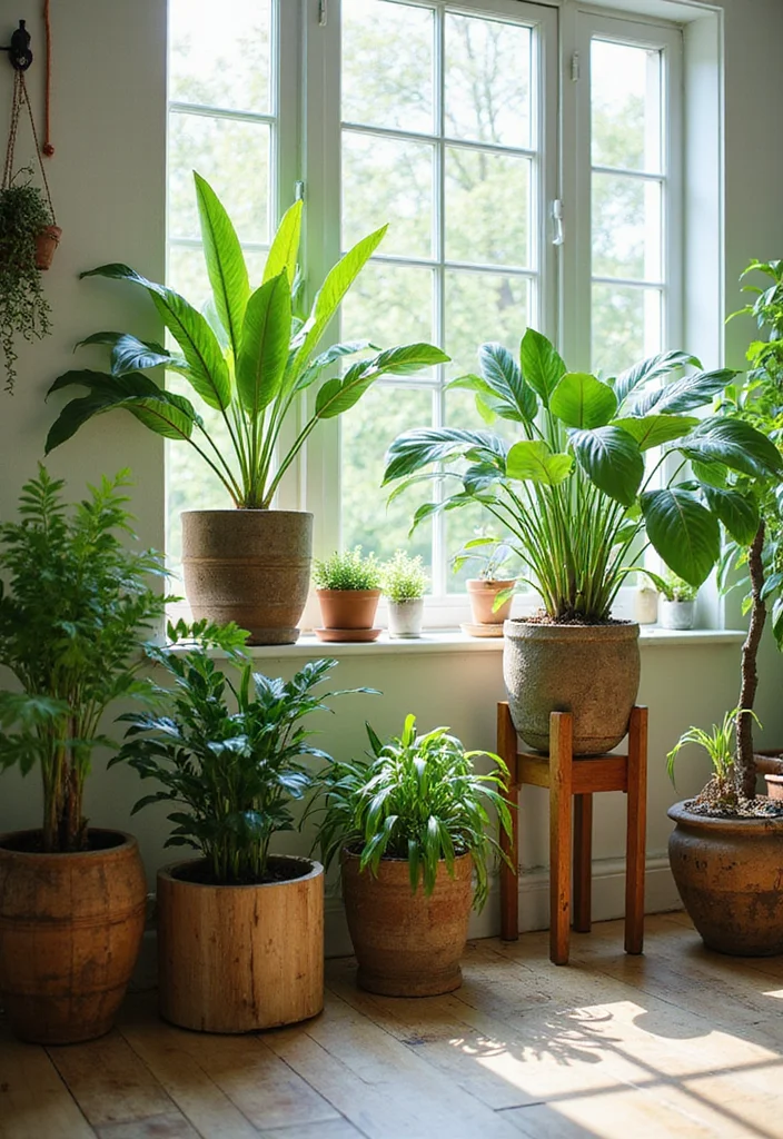 10 Rustic Wood Decor Ideas That Will Make Your Home Feel Cozy (You Won't Believe #6!) - 10. Wooden Planters and Plant Stands 1