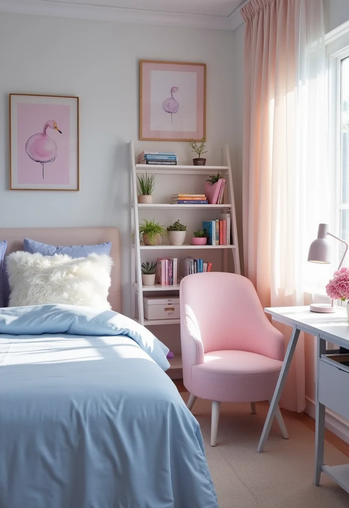 10 Trendy Dorm Room Color Schemes That Will Transform Your Space Instantly! - 1. Dreamy Pastels for a Soft Vibe 1