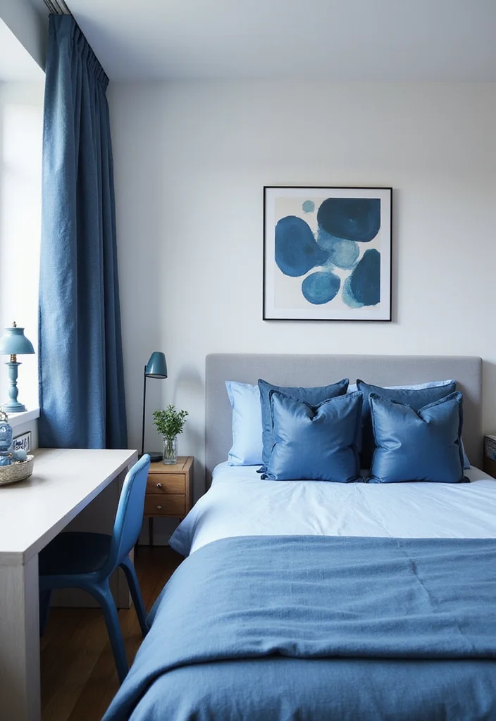 10 Trendy Dorm Room Color Schemes That Will Transform Your Space Instantly! - 4. Monochromatic Magic 1