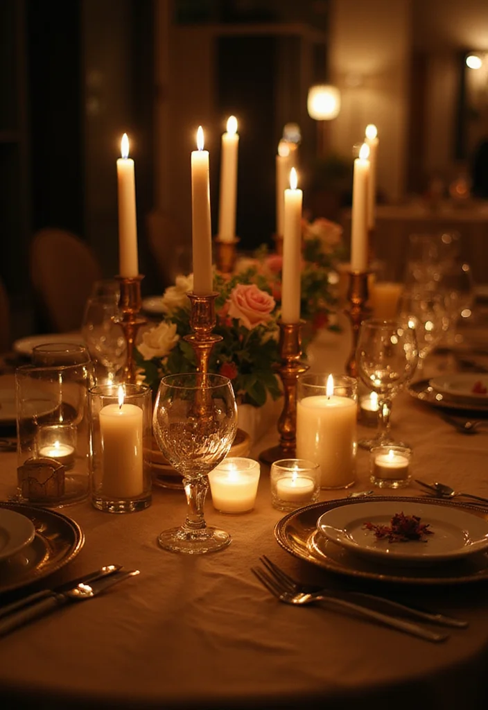 12 Enchanting Castle Decor Ideas That'll Make Your Home Feel Like a Fairytale! - 11. Candlelit Ambiance 1