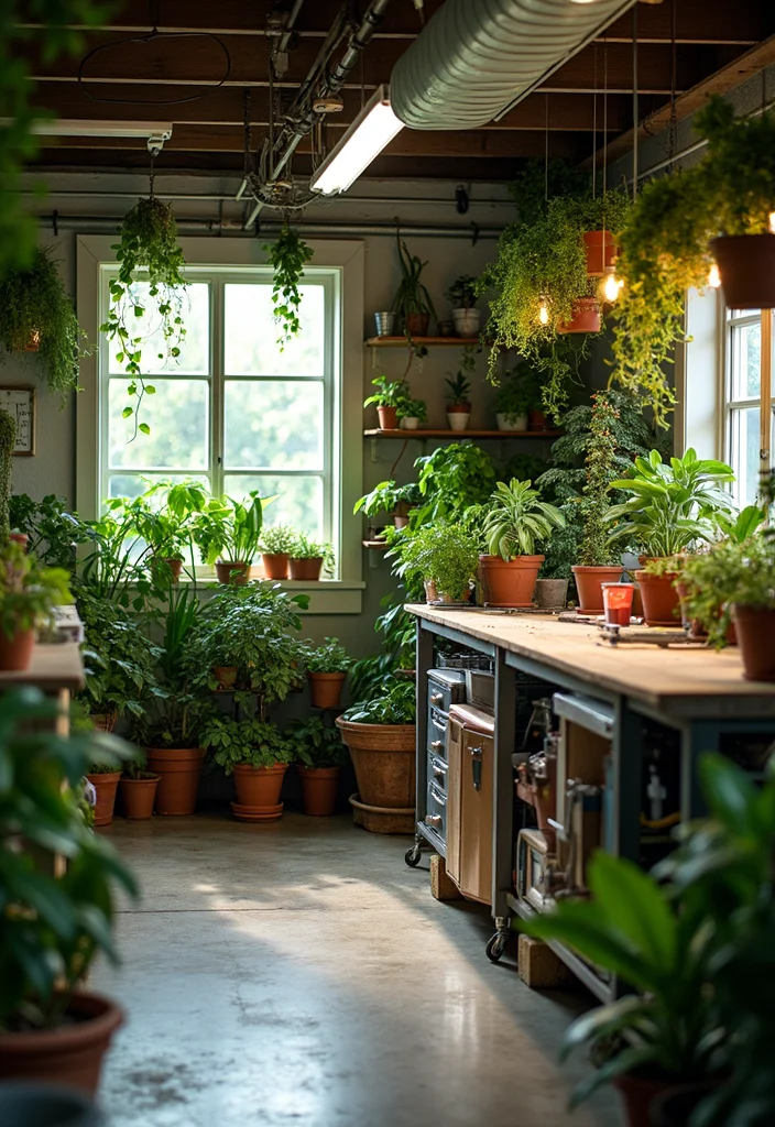 12 Inspiring Garage Workspace Ideas That'll Make You Want to Get to Work ASAP! - 10. The Green Studio